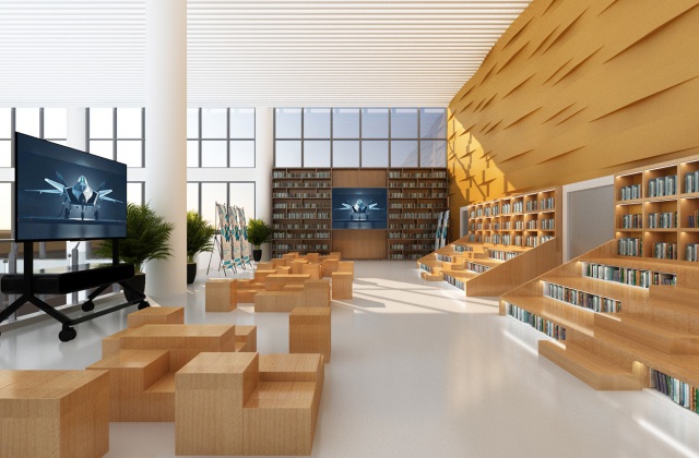 成飛集團(tuán)
成都飛機工業(yè)有限責(zé)任公司（成飛集團(tuán)）工會閱覽室設(shè)計